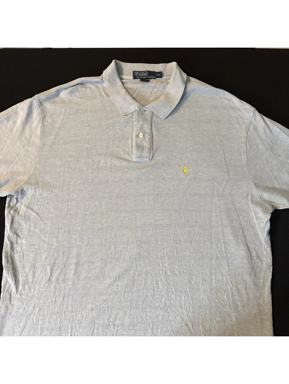 Polo Ralph Lauren Men’s XXL Light Blue Cotton Polo Shirt Pony Logo